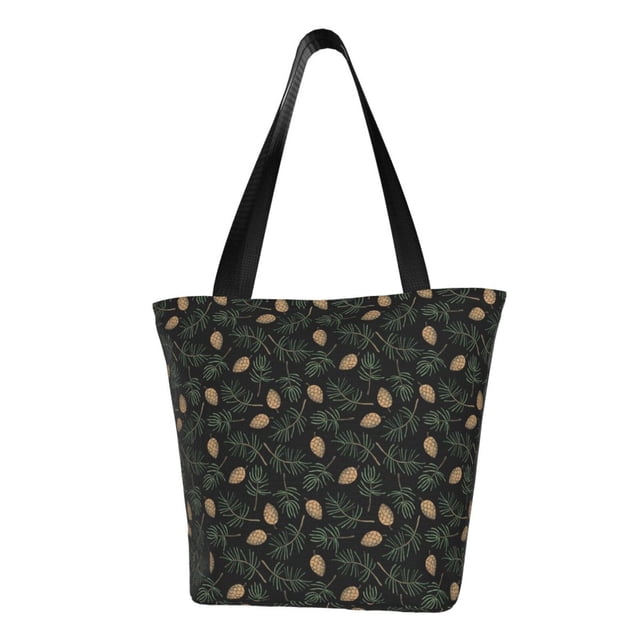 Easygdp Pine Cone Woodland Pattern Bolso de Hombro para Mujer, Bolso Bandolera y Cartera de Mano Elegante para Uso Diario