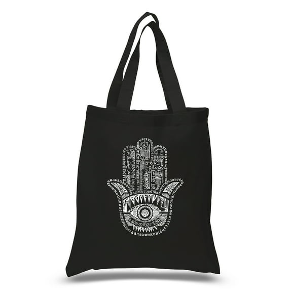 LA Pop Art Small Word Art Tote Bag - Hamsa