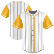 Striped Baseball Jersey Shirt for Men Stripes Baseball Shirts Sports Uniform