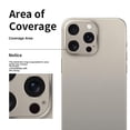 thumbnail image 4 of Aluminum Alloy Camera Lens Protector for iPhone 16 Pro/Pro Max - Custom Fit, Shock Absorption, Scratch Resistance, Easy Installation, 4 of 8