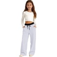 thumbnail image 5 of YOUYEDIAN Girls Wide Leg Sweatpants Casual Versatile Athletic Pants, 5 of 5