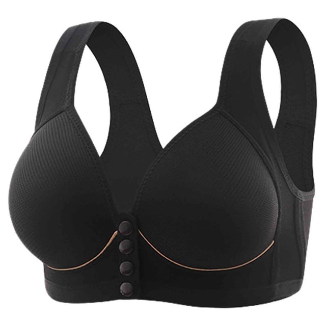 Timegard Bras for Women with Support Front Closure Full-Coverage No Underwire Comfort Everyday Bras