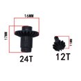 thumbnail image 3 of Para FMS FCX24 4 Piezas de Acero del Eje Delantero y Trasero Gear Drive Shaft Gear 1/24 RC Crawler Car Upgrades Parts Accessories, Plata, 3 of 5