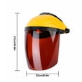 thumbnail image 2 of Soldadura Máscara protectora facial Al aire libre A prueba de viento Visera a prueba de impactos Escudo facial Pantalla Casco Methold AF0120-05B, 2 of 6