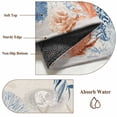 thumbnail image 6 of Orange Navy Blue Coral Area Rugs 4'x6', Washable Small Throw Rugs for Office Bathroom, Summer Beach Coastal Rustic Indoor Outdoor Rug Non-Slip Low Pile Carpet Runner Reversible Floor Mats, 6 of 8