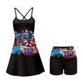 thumbnail image 2 of KEIAHUAN USA 250 Years Golf Dresses for Women 2 Piece Casual Spaghetti Strap Tennis Dress with Shorts Lightweight Cross Backless Athletic Dresses with Pocket Ladies Summer Outfits Small, 2 of 7