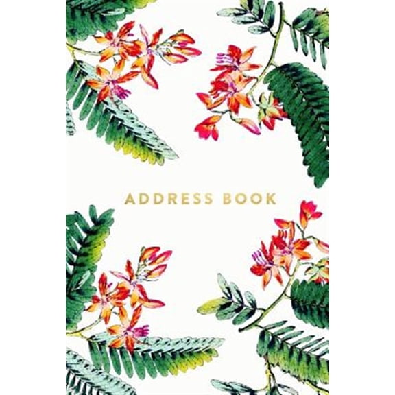 Pre-Owned Address Book - Floral and Ferns, 6"x9", 130 Pages, Professionally Designed
