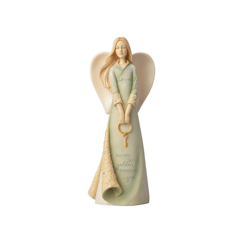 Foundations Golden Friendship Angel Figurine 6000794
