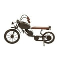 thumbnail image 6 of 16" x 10" Black Metal Motorcycle Sculpture, by DecMode, 6 of 9
