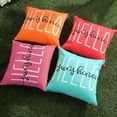 thumbnail image 5 of Outdoor Pillow Covers 18x18 Inch Set of 2 Hello Sunshine Decor Hot Pink Waterproof Throw Pillow Covers Summer Outdoor Waterproof Pillow Covers Decor for Patio Funiture Garden Sofa Couch 020H18, 5 of 6