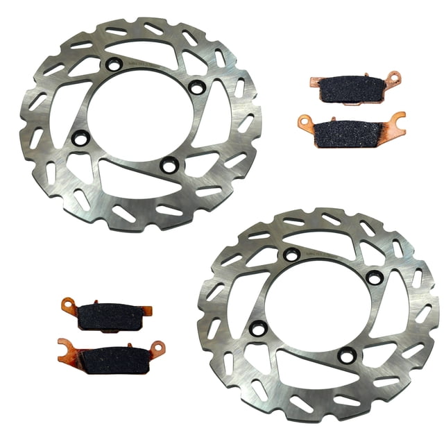 ALLROO Front & Rear Brake Calipers W/ Pads For Yamaha Grizzly 700 YFM700 (2007-2020)