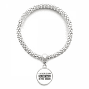 Rich Second Generation Sliver Bracelet Pendant Jewelry Chain Adjustable Bangle