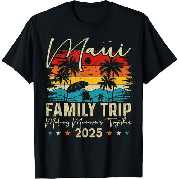 Family Maui Vacation 2025 Trip Summer Vacation Matching T-Shirt
