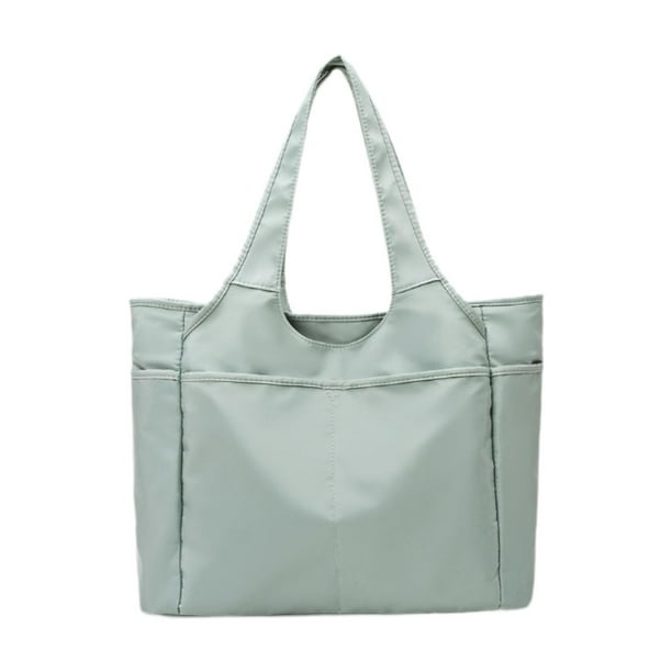 Bolso de mano grande, ligero y con asa superior, bolso deportivo para gimnasio, para vacaciones y viajes. Verde