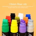 thumbnail image 4 of Large Acrylic Paint Pens, 10 Colors Paint Marker Pens Quick Drying Smoothly Painting DIY 15mm Fiber Tips Waterproof  For Contouring, 4 of 8