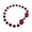 Red, variant on Magnetic Grey Hematite Adjustable Anklet | Hypoallergenic Beach Gala Jewelry