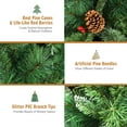 thumbnail image 3 of Topbuy 6ft Pré-Décoré Vacances Arbre de Noël Unlit Pin Artificiel W / Baies Rouges, 3 of 10