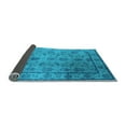 thumbnail image 2 of Ahgly Company Indoor Square Oriental Light Blue Industrial Area Rugs, 5' Square, 2 of 4
