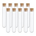 thumbnail image 1 of Unique Bargains 9ml Test Tubes, 20pcs 3.94x0.63in Glass Test Tube Containers with Cork Stopper, 1 of 7