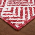 thumbnail image 5 of Town & Country Non‑Slip, Washable, Multi‑Use, Decorative Rug, Polyester, 24" x 72", Red, 5 of 11