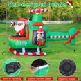 thumbnail image 4 of Papá Noel inflable de Navidad en helicóptero de 2 m con luces LED, 4 of 6