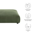 thumbnail image 2 of Solace Modular Corduroy Upholstered Ottoman in Fern, 2 of 7