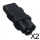 thumbnail image 1 of Adaptador de Corriente CUTICAT para Altavoces de Computadoras Conexión IEC320 C6 a C13 2 piezas, 1 of 8