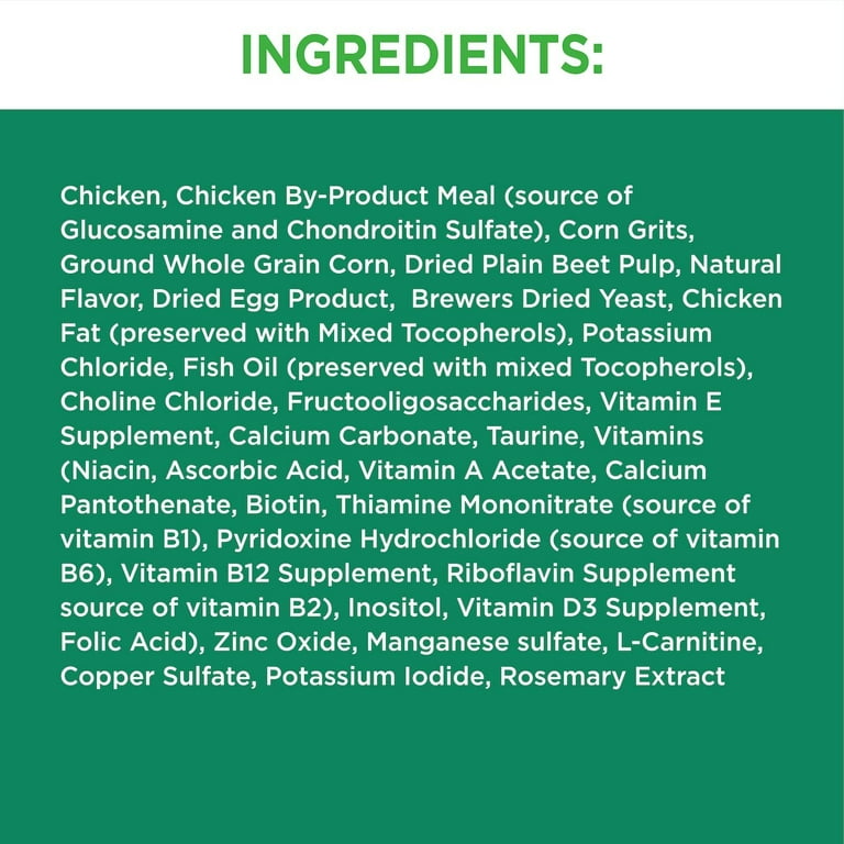 Iams senior top cat food ingredients