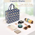 thumbnail image 5 of FORMRS Womens Corduroy Tote Bag Crossbody Shoulder Purse Handbag with Detachable Strap, Elegant Daisy Pattern, 5 of 7