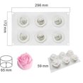 thumbnail image 4 of Moldes con Forma de Rosas KAIYANG Adornos para Bodas Postres Jabón, 4 of 4