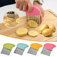 thumbnail image 3 of TUWABEII Stainless Steel Potato Cutter French Fries Cut Kitchen Corrugated Knife, 3 of 5