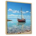 thumbnail image 2 of Designart "Oceanic Sailboarding Horizon" Coastal Floater Framed Canvas Prints, 2 of 5