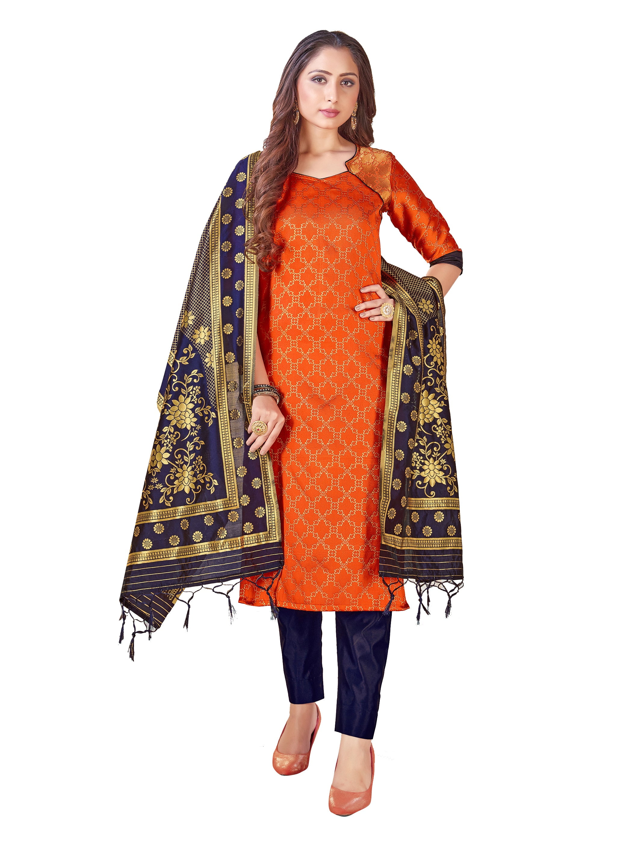 Buy Irkal Fab Womens and girl pure cotton salwar suit dress material with  dupatta free size (maroon) Online In India At Discounted Prices