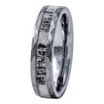thumbnail image 2 of Deer Antler Ring in Tungsten Hammered Finish 6mm Comfort Fit Men Women Comfort Fit (7.5), 2 of 3