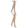 thumbnail image 1 of letairis Stay In Style With These High Knee Socks Any Outfit Made With Nylon And Spandex Over Knee High Sock Skin color S 2Set, 1 of 6