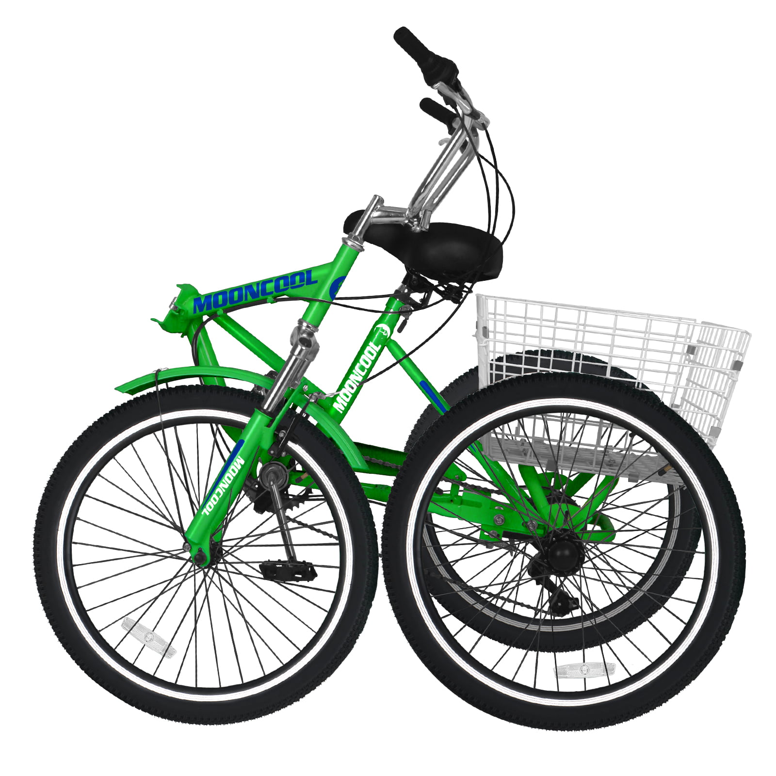 ABORON 20/24/26 inch 7 Speed Adult Tricycles with Big Basket,3-Wheels Cruiser Bike, Adult Trikes For Women ,Men , Seniors