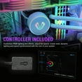 thumbnail image 3 of Vetroo V360 White 360mm CPU Water Liquid Cooler AMD/Intel LGA1200 Ready All-in-One Cooling System w/Controller 3X 120mm ARGB Motherboard Sync Fans High Efficiency 360mm Radiator, 3 of 9