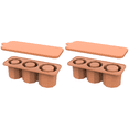 thumbnail image 1 of Bandeja para Cubitos Hielo Con Tapa Moldes Silicona Tazas 30 A 40 Onzas (ámbar), 1 of 3
