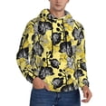 thumbnail image 2 of Fotbe Men's Hoodie with Orchids Flowers Pattern - Kangaroo Pocket Pullover Hooded Sweatshirt, Perfect for Daily Wear, Travel, and Home-Large, 2 of 7