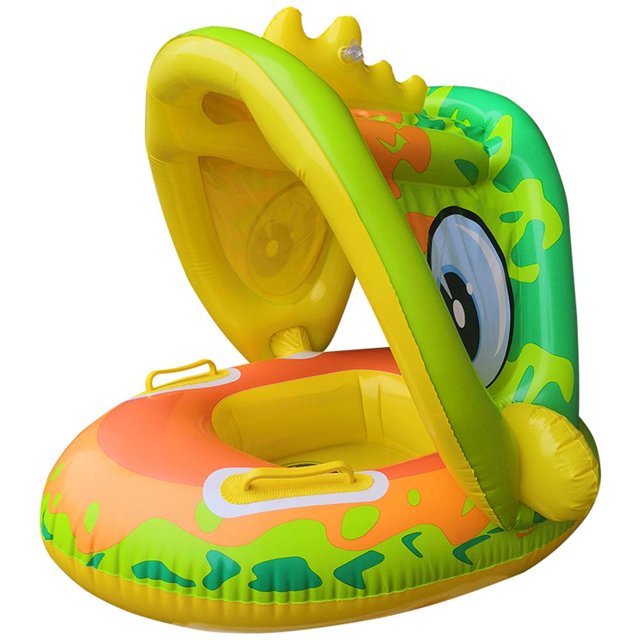 Piscina Para Bebés Con Dosel Para El Sol, Anillo De Natación Inflable, Flotador De Piscina Para Bebés, Juguetes De Agua Para Niños Guardurnaity OD012935-00