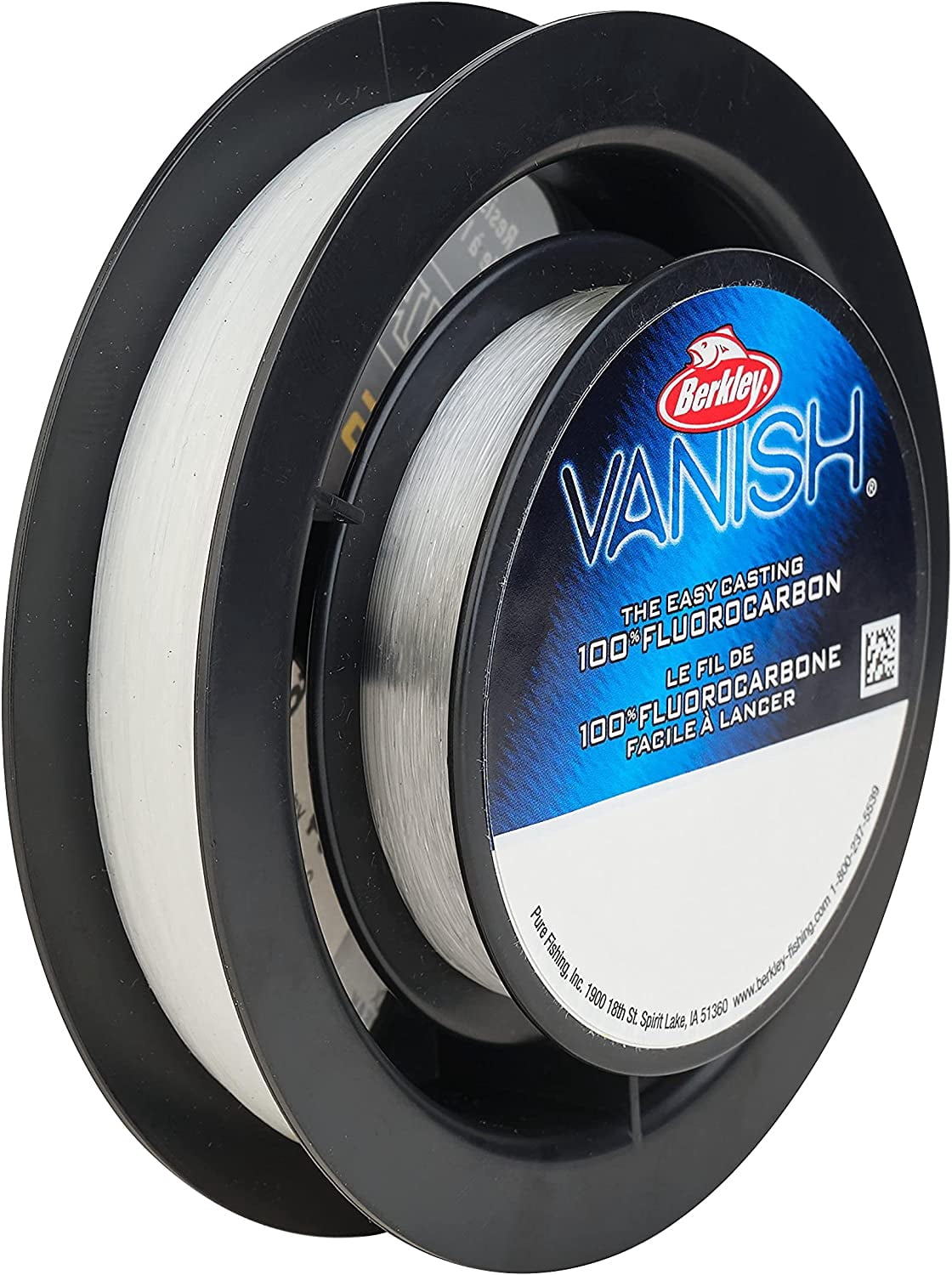 SpiderWire Ultracast® Vanish® Dual Spool Braid Fishing Line, Translucent, 10 lb Test Strength, 164 yd