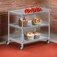 thumbnail image 5 of Express KitchQuip Commercial Stainless Steel 3 Shelf Utility Kitchen Metal Cart 24"X15"X33", 5 of 5
