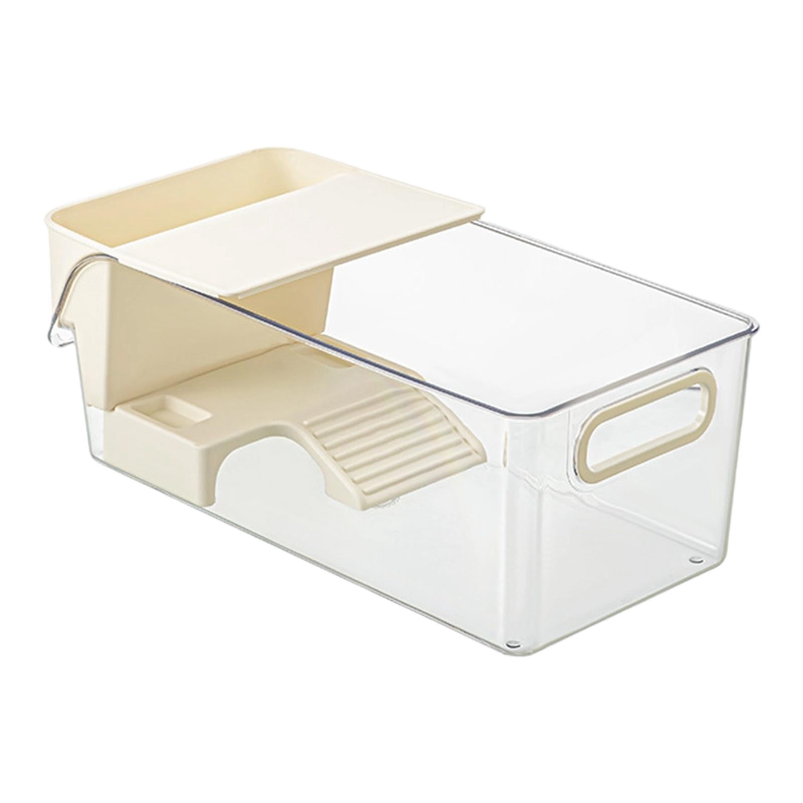 Fzaqwen Turtle Habitat Tank Featuring PETG Material And Basking Place Planter Open Top Reptile Aquarium Easy Access Terrapin Tank Amphibians Tortoises Case Bo L