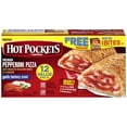 thumbnail image 2 of HOT POCKETS Pepperoni Pizza Frozen Sandwiches with Bonus Pepperoni Snack Bites 12 ct Box, 2 of 11