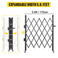 thumbnail image 1 of VEVOR Puerta de seguridad plegable individual, 48" H x 66" W Puerta de puerta plegable, puerta de seguridad de acordeón de acero, puerta de seguridad de expansión flexible, puerta de barricada, 1 of 9