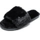 thumbnail image 5 of 1 par de pantuflas antideslizantes de felpa, zapatos de piso de suela suave para el hogar, negro, tamaño 40-41, 26,5 cm, 9,5 EE., 5 of 6