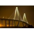 thumbnail image 2 of Zuckerman, Jim 24x17 Gold Ornate Wood Framed with Double Matting Museum Art Print Titled - SC, Charleston Arthur Revenel Bridge at night, 2 of 4
