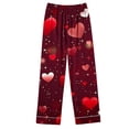 thumbnail image 5 of Iyufng Womens Pajama Sets Long Sleeve,Valentine's Day Pajama Sets for Women Plus Size,Sleepwear Sets,2 Piece Womens Plus Loungewear with Pockets V-Neck Valentines Love Heart Pjs S-XXXL, 5 of 7