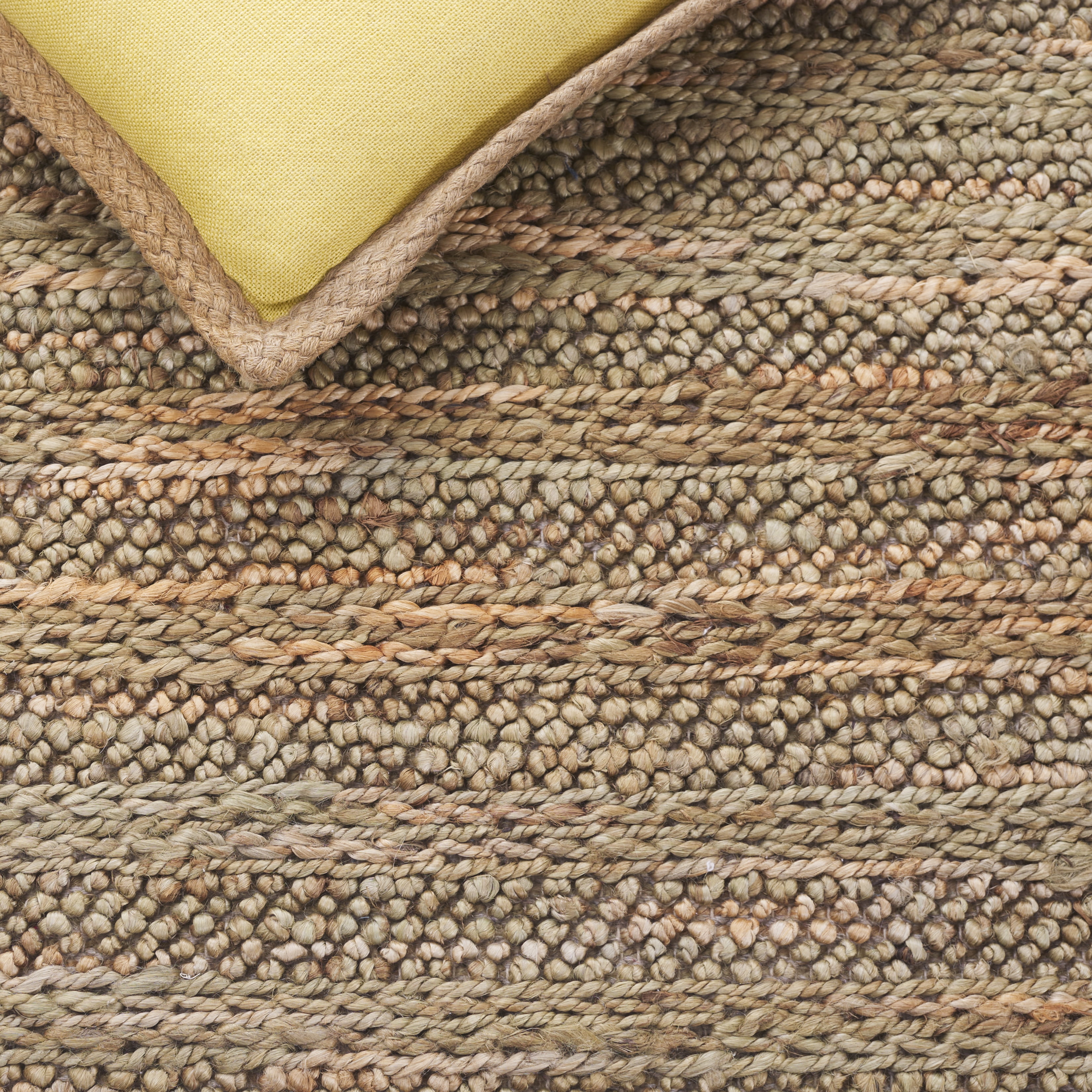 SAFAVIEH Natural Fiber Couture Hattie Striped Area Rug, Green/Natural, 5' x 8'