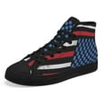 thumbnail image 6 of Hockey American High Top Canvas Shoes Sneakers Black Size 4.5, 6 of 7